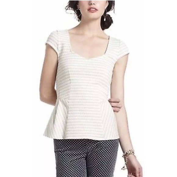 Anthropologie Postmark Peplum Shirt - Picture 9 of 9